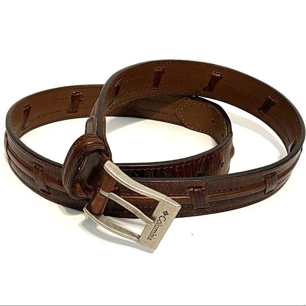 Columbia Brown Leather Belt Size 36